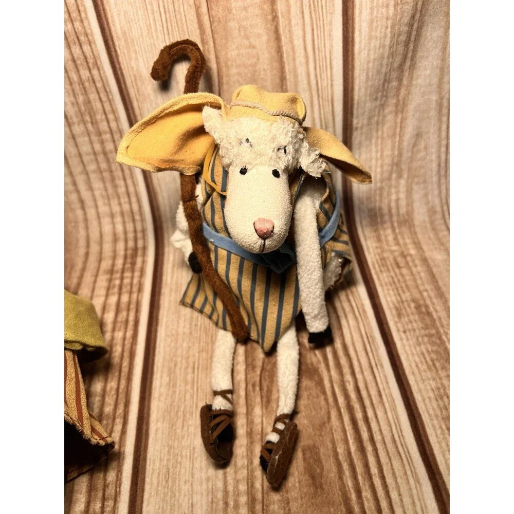 REALLY WOOLY NWT SET OF 3 NATIVITY LAMBS CHRISTMAS 2005 Vintage